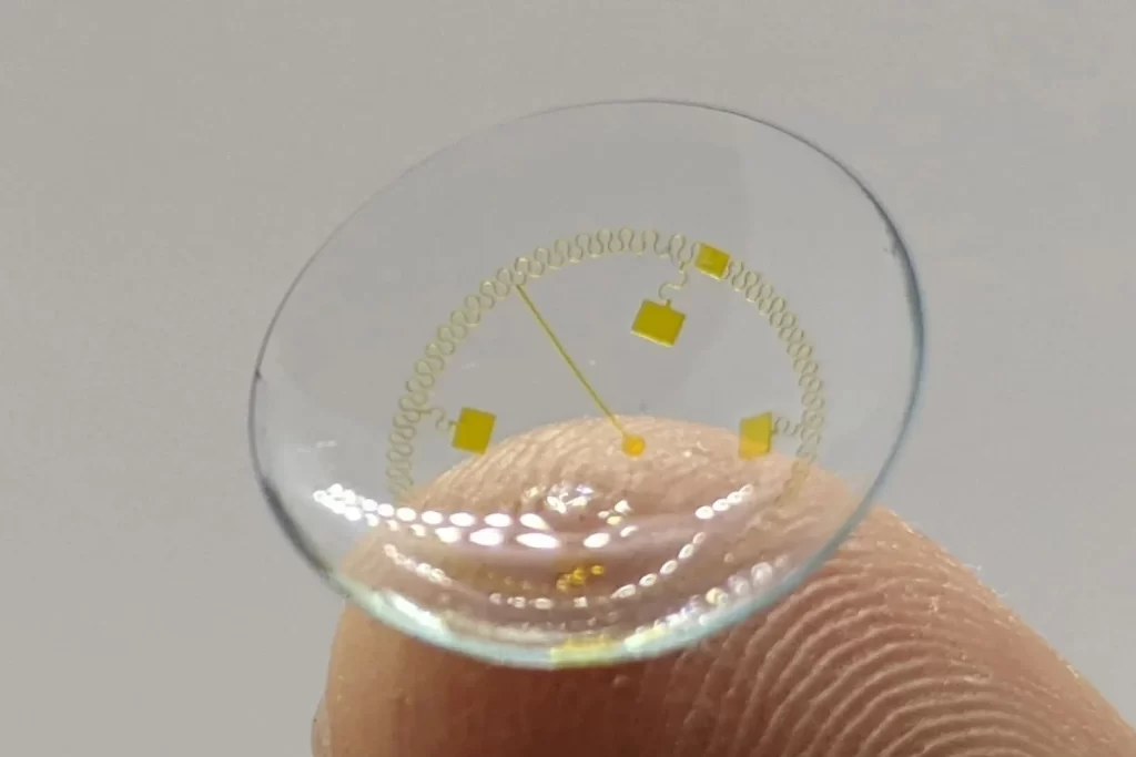 Contact Lens Micro-LED video display